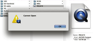 OS X: Fixing AVCHD media to avoid the dreaded “CANNOT OPEN”